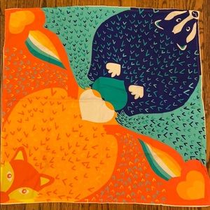 Lush woodland creature scarf